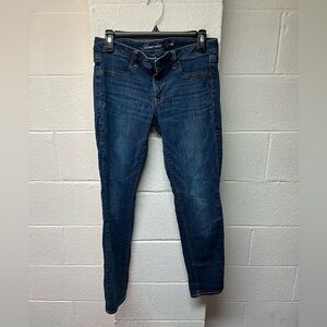 American Eagle Outfitters Women's Dark Blue Skinny Jeans. 12